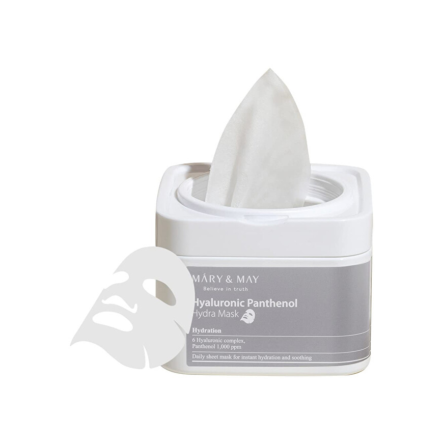 MARY & MAY Hyaluronic Panthenol Hydra Mask - Hydratační pleťová maska ( 30 ks )