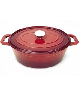 Enameled cast iron pot 7 l red - Hendi 626825