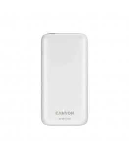Canyon CNE-CPB301W nešiojamasis įkroviklis 30000 mAh Balta