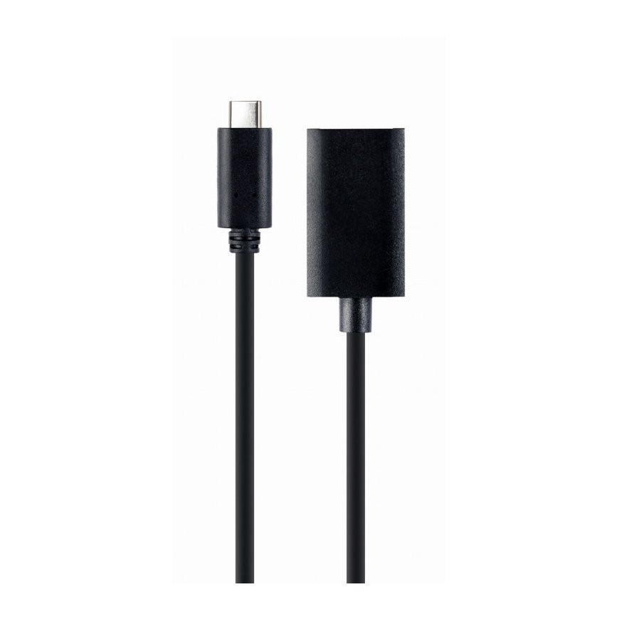 Gembird A-CM-DPF-02 video cable adapter 0.15 m USB Type-C DisplayPort Black