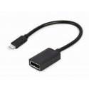Gembird A-CM-DPF-02 videokaapeli-adapteri 0,15 m USB Type-C DisplayPort Musta Gembird A-CM-DPF-02 videokaapeli-adapteri 0,15 m USB Type-C DisplayPort Musta