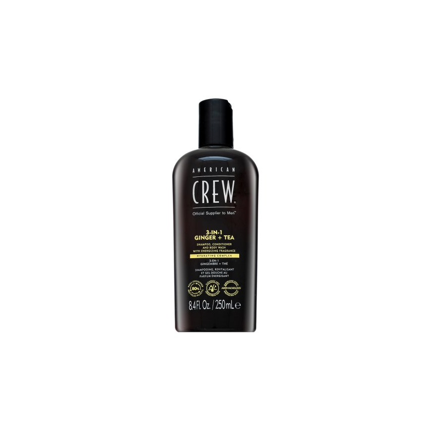 American Crew Ginger + Tea 3-in-1 Šampūnas - Šampon, kondicionér a sprchový gel v jednom