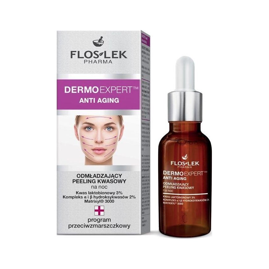 FLOSLEK Rejuvenating acid peeling for the night 30 ml