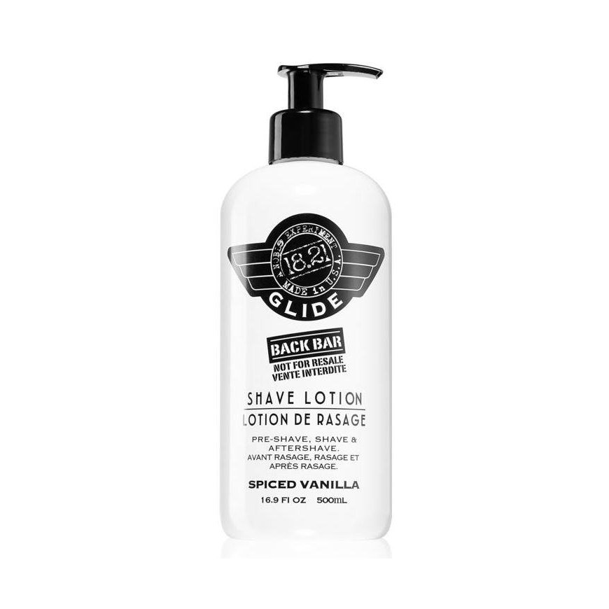 18.21 Man Made Shave Lotion Spiced Vanilla daugiafunkcė priemonė vyrams: prieš skutimąsi, skutimosi metu ir po jo, 500 ml