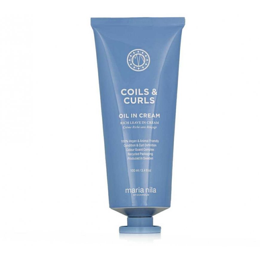 Maria Nila Coils & Curls Oil-In-Kreminis - Bezoplachový krém pro kudrnaté a vlnité vlasy