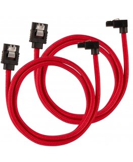 Corsair CC-8900284 SATA-kaabel 0,6 m Must, Punane