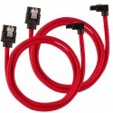 Corsair CC-8900284 SATA-kaapeli 0,6 m Musta, Punainen Corsair CC-8900284 SATA-kaapeli 0,6 m Musta, Punainen