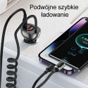 USAMS Ład. same C37 1xUSB+1xUSB-C 60W + cable USB-C 30W PD+QC Fast Charge black/black CC192CC01 (US-CC192) USAMS Ład. same C37 1xUSB+1xUSB-C 60W + cable USB-C 30W PD+QC Fast Charge black/black CC192CC01 (US-CC192)