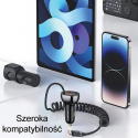 USAMS Ład. same C37 1xUSB+1xUSB-C 60W + cable USB-C 30W PD+QC Fast Charge black/black CC192CC01 (US-CC192) USAMS Ład. same C37 1xUSB+1xUSB-C 60W + cable USB-C 30W PD+QC Fast Charge black/black CC192CC01 (US-CC192)