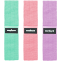 Set of fabric exercise bands - Mini Band M, 27-55 kg, 3 fabric bands, REBEL ACTIVE Set of fabric exercise bands - Mini Band M, 27-55 kg, 3 fabric bands, REBEL ACTIVE