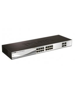 D-Link DGS-1210-20 сетевой коммутатор Управляемый L2 1U Черный