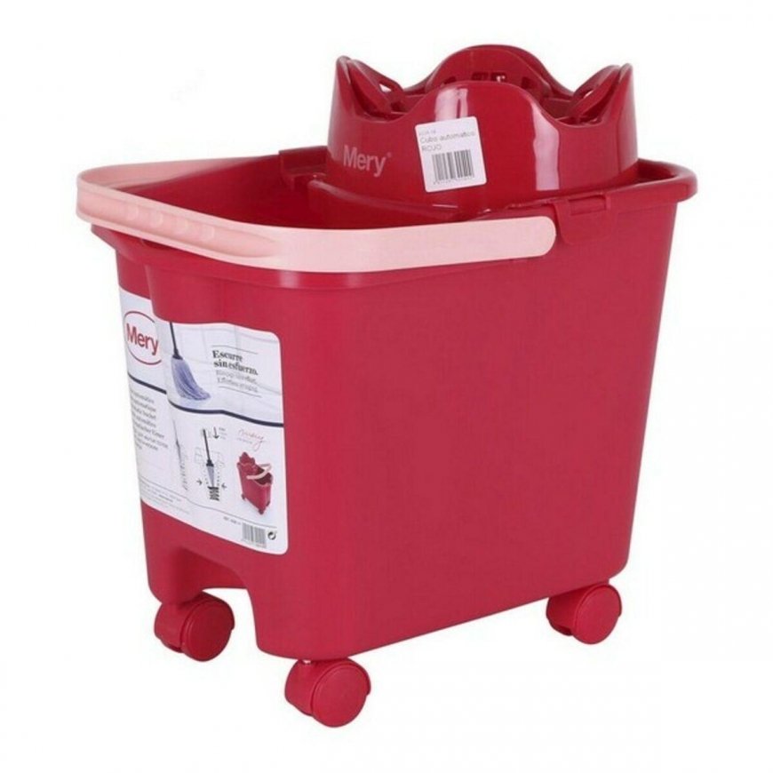 Prostokątne wiadro na kółkach 14 ltr su wyciskaczem Mery – 2