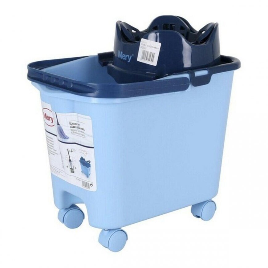 Prostokątne wiadro na kółkach 14 ltr su wyciskaczem Mery – 4