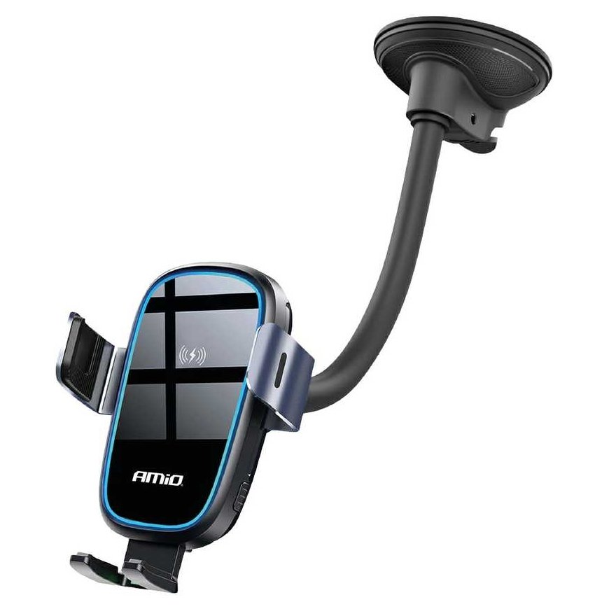 Holder for car na telefon szybę cockpit board charger inductive 15w amio-03780