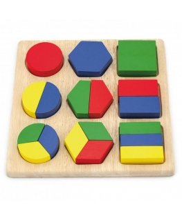 Viga Wooden puzzle with geometric figures