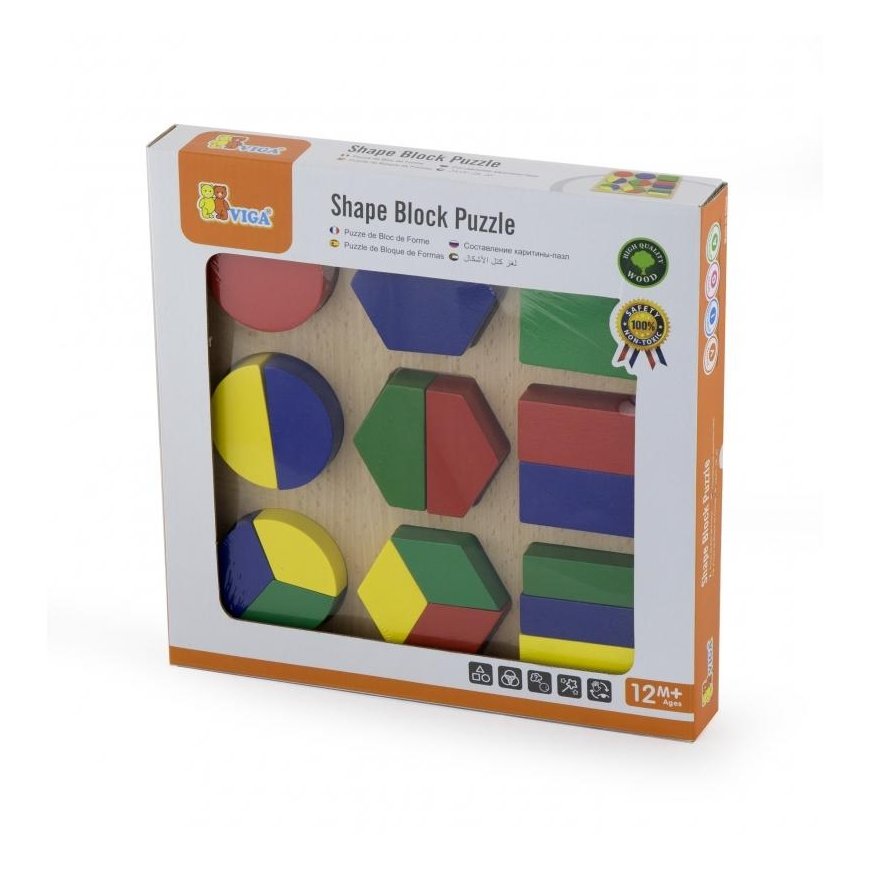 Viga Wooden puzzle with geometric figures – 2