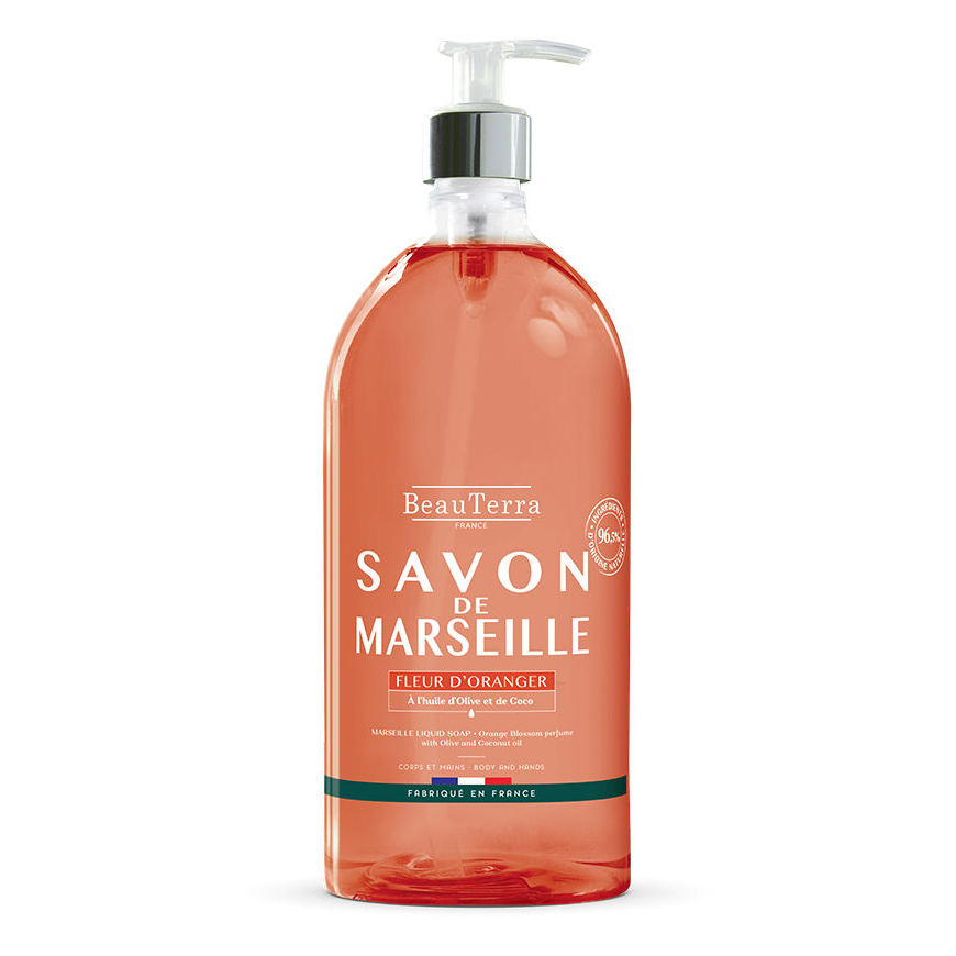 Beauterra Marseille Oranžinis Blossom muilas 1000ml – 2
