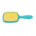 Janeke "Superbrush" hair brush for clarifying hair. Turquoise-Yellow Janeke "Superbrush" hair brush for clarifying hair. Turquoise-Yellow