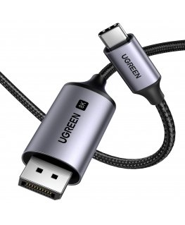 Ugreen CM556 cable with USB-C and DisplayPort 8K connectors, 1 m