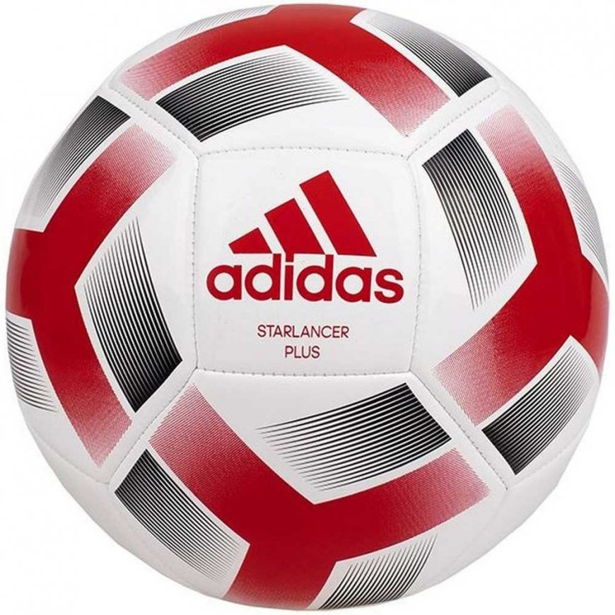 Soccer ball adidas Starlancer Plus white and red IA0969 (5) – 2