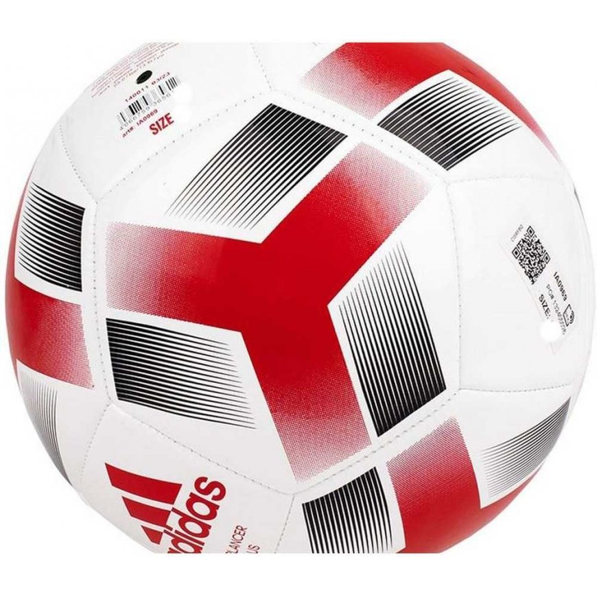 Soccer ball adidas Starlancer Plus white and red IA0969 (5) – 3