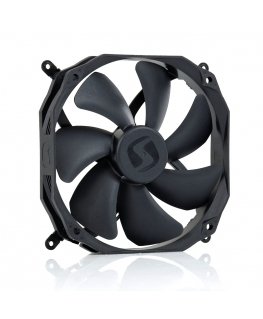 SilentiumPC Sigma Pro 140 PWM Datora korpusam Ventilators 14 cm Melns
