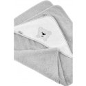 Bocioland towel with hood terry 100x100, gray, teddy bear, BOC0221 Bocioland towel with hood terry 100x100, gray, teddy bear, BOC0221