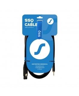 SSQ XLRMi0,5 - XLR female - Jack stereo 3,5 mm cable , 0,5 m