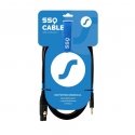 SSQ XLRMi0,5 - XLR ietvars - Jack stereo 3,5 mm kabelis, 0,5 m SSQ XLRMi0,5 - XLR ietvars - Jack stereo 3,5 mm kabelis, 0,5 m