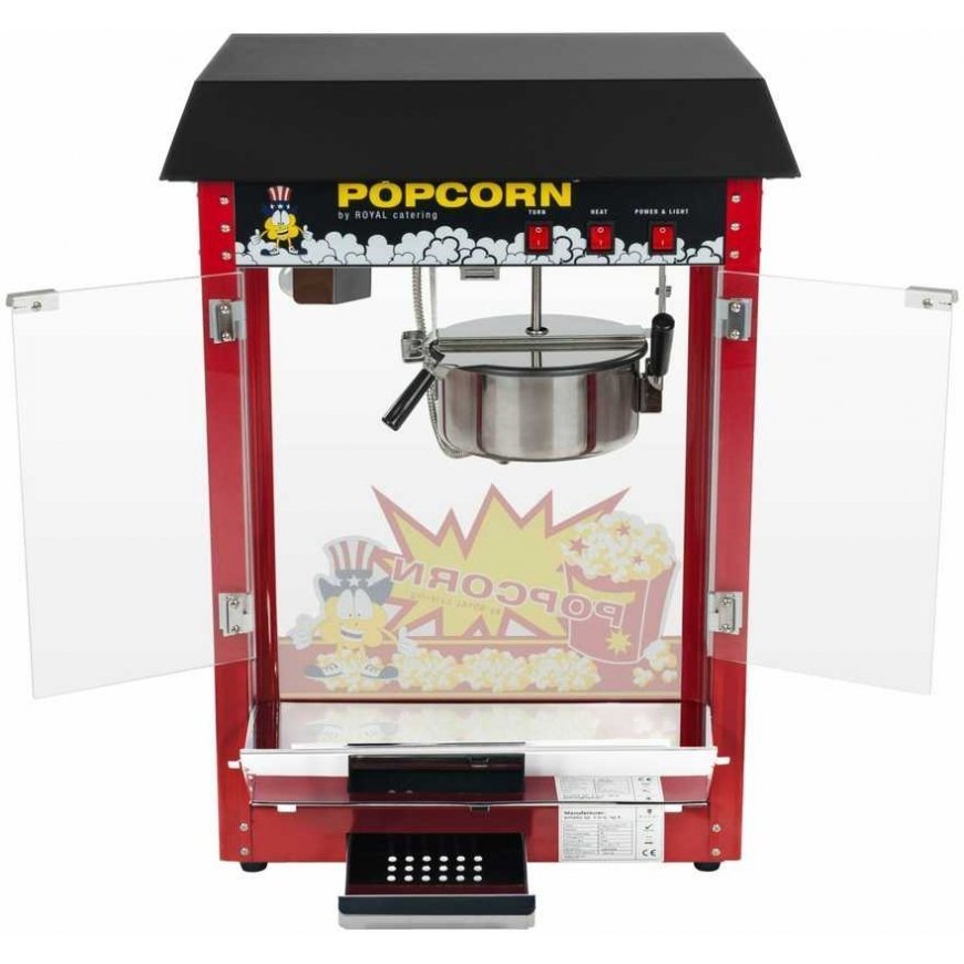 Royal Catering popcorn machine with black roof – 4