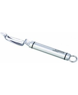 Peeler with swivel blade, green
