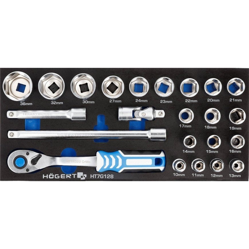 Tool set Hogert HT7G128 23 pcs.