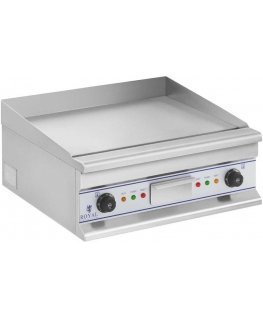 Smooth grill plate electric grill for baking 60cm 400V Royal Catering RCG 60S