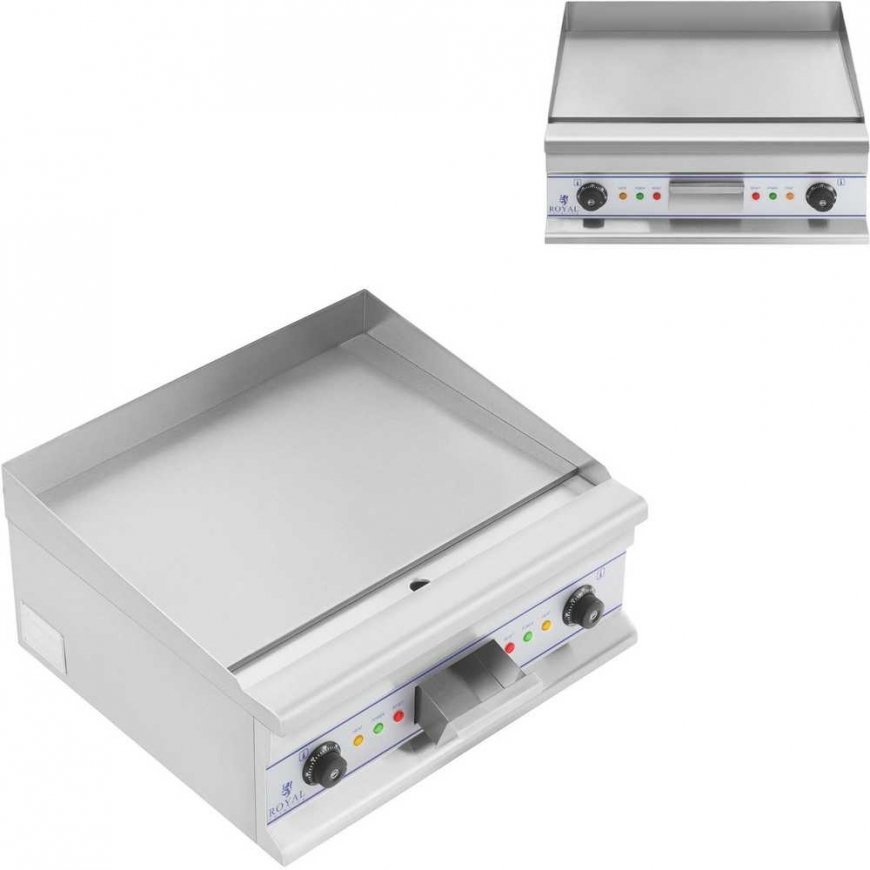 Smooth grill plate electric grill for baking 60cm 400V Royal Catering RCG 60S – 2
