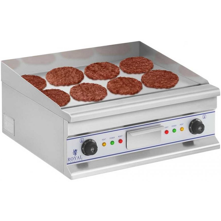 Smooth grill plate electric grill for baking 60cm 400V Royal Catering RCG 60S – 3