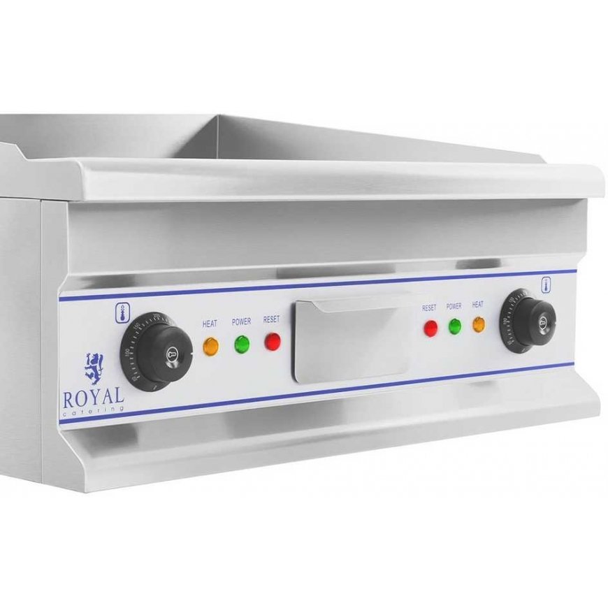 Sklandžiai grotelių plokštelė elektrinė grilis kepimui 60cm 400V Royal Catering RCG 60S – 5