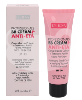 Pupa Milano PROFESSIONAL BB CREAM + ANTI-ETA' BB cream, shade: 001 Nude, 50 ml