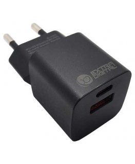 Charger EXTRA DIGITAL GaN USB Type-C, USB Type-A: 30W, PPS