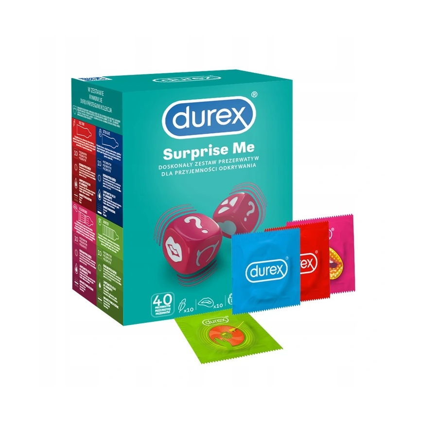 Condoms Durex Surprise Me, 40 pcs. – 2