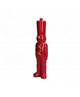 Rituali Domestici Figūrėlė w kształcie świątecznego żołnierza Sullattentisto - Raudona, 26 cm