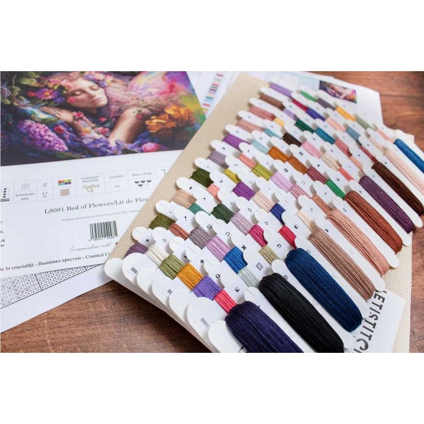 luca S Counted cross stitch kit "Flower bed" 42x28cm SLETIL8081 – 3