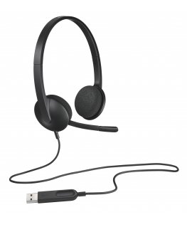 Logitech H340 Kõrvaklapp Juhtmega ühendatud Peavõru Kontor/kõnekeskus USB tüüp A Must