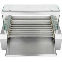 Royal Catering Roller grill with lid, roller grill, sausage warmer, 11 rolls Royal Catering Roller grill with lid, roller grill, sausage warmer, 11 rolls