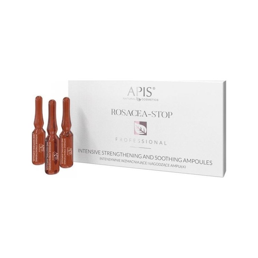 APIS APIS_Rosacea-Stop Intensive Strengthening And Soothing Ampoules Intensyviai stiprinančios ir raminančios ampulės Damasko ro