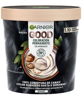 Garnier Good Coloración Permanente 1.10-Negro, 217 ml