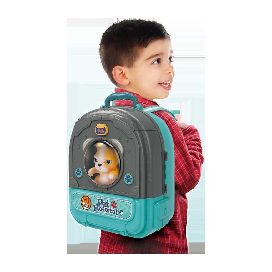 WOOPIE Domek dla Lalek 3w1 Rinkinys do Pielęgnacji Pieska w Plecaku – 2