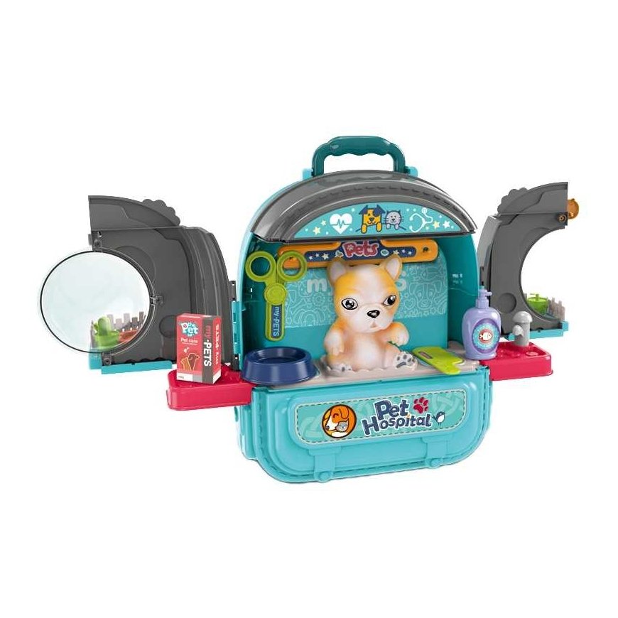 WOOPIE Domek dla Lalek 3w1 Set do Pielęgnacji Pieska w Plecaku – 4