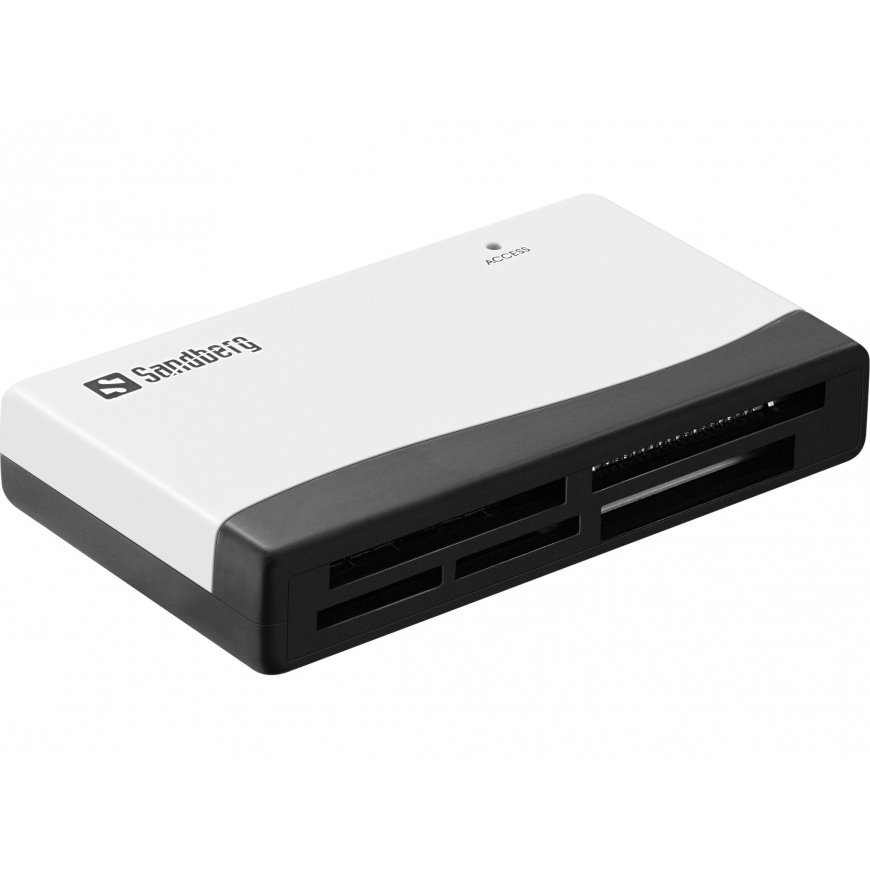 Sandberg 133-46 karšu lasītājs USB Melns, Balts