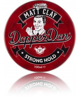 Dapper Dan Matt Clay Strong fixations, matte hair modeling clay, 100 ml