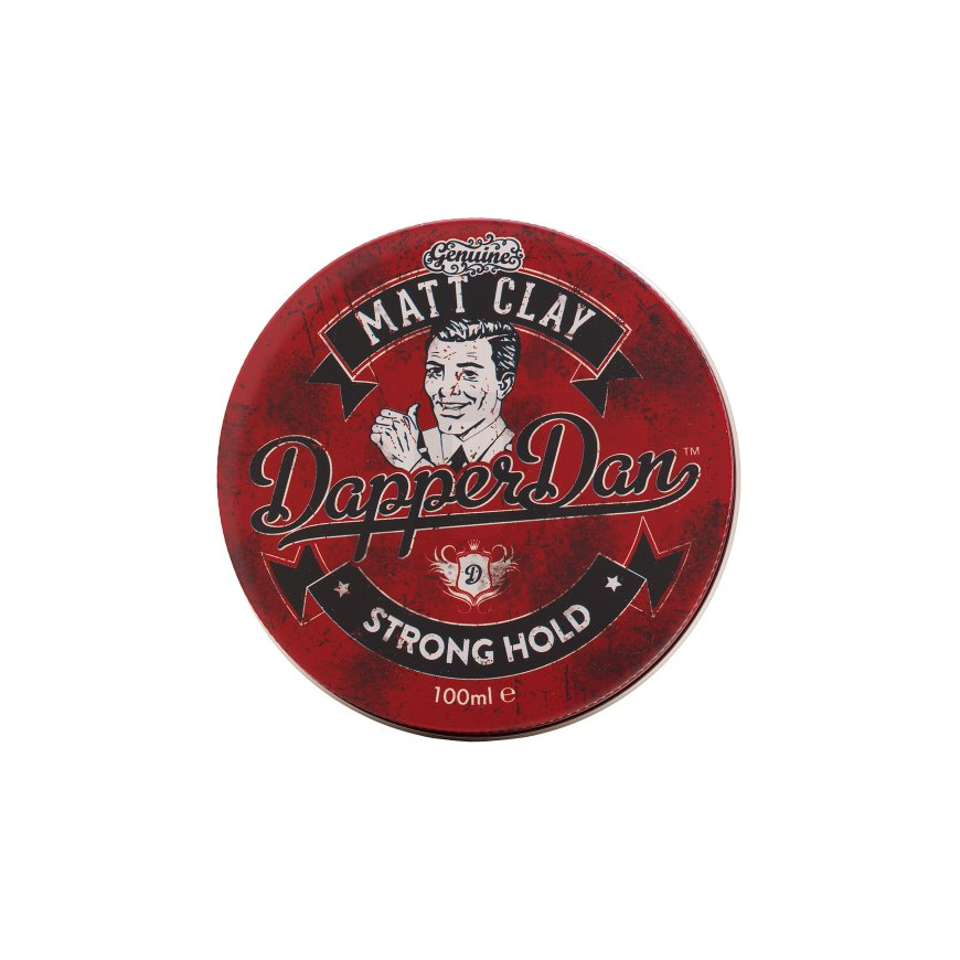 Dapper Dan Matt Clay Strong fixations, matte hair modeling clay, 100 ml – 2
